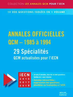 Annales officielles – QCM 1985-1994